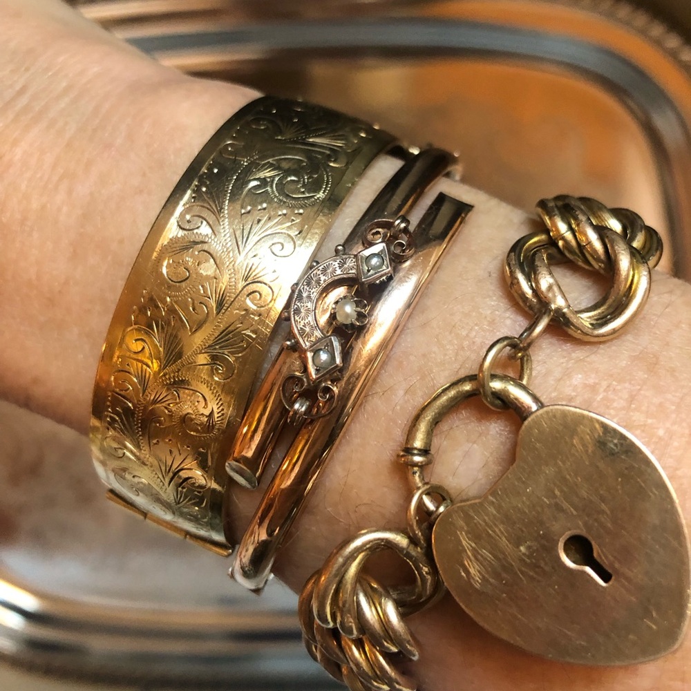 Antique bracelets Edwardian Victorian